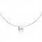 Hermes Cage d'H Necklace White in Lacquer With Gold